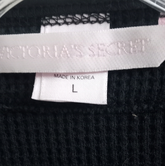 Victoria's Secret Dark Grey Thermal Cardigan Sweater w/ Bell Sleeves-Size: Large - Picture 5 of 10